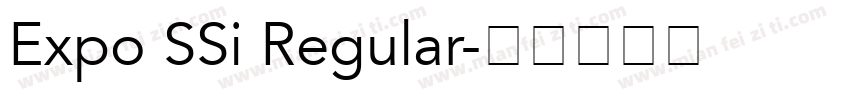 Expo SSi Regular字体转换